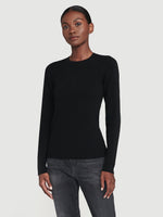 Sustainable Cashmere Fine Ribbed Crew 