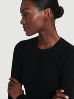 Sustainable Cashmere Fine Ribbed Crew 