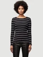 Button Neck Long Sleeve Tee 
