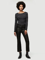 Button Neck Long Sleeve Tee 