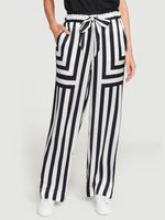Silk Mix Stripe PJ Pant 